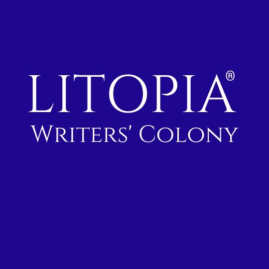 Litopia square with slogan